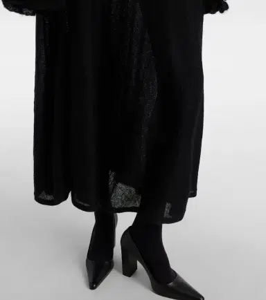Alaïa Alaïa Ruffled mohair-blend midi dress | Thumbnail 5