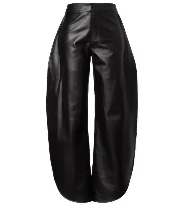 Alaia Alaïa High-rise leather barrel-leg pants