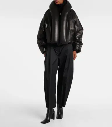 Alaïa Alaïa Leather bomber jacket | Thumbnail 5 Alaïa Alaïa Leather bomber jacket | Thumbnail 5