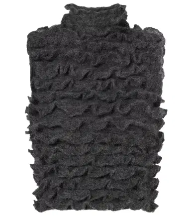 Alaïa Alaïa Ruffled mohair-blend turtleneck top | Thumbnail 1