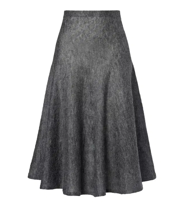 Alaïa Mohair and wool-blend midi skirt
