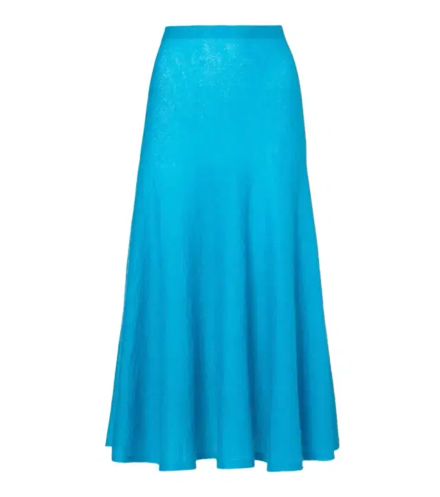 Alaïa Circle mohair and wool-blend midi skirt