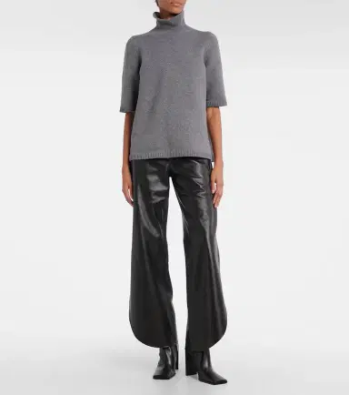 Alaia Alaïa Knitted cashmere-blend turtleneck top | Thumbnail 2