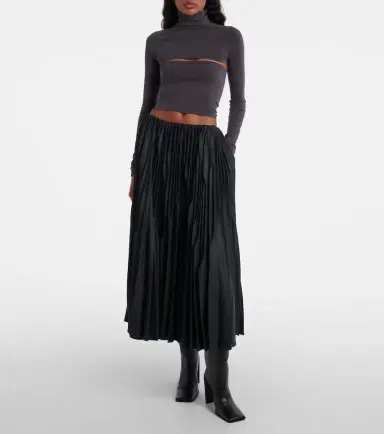 Alaïa Alaïa Second-Skin cropped cutout top | Thumbnail 3