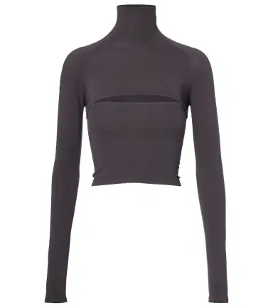 Alaïa Alaïa Second-Skin cropped cutout top | Thumbnail 1