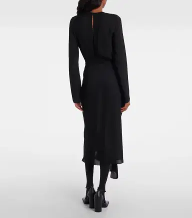 Alaïa Alaïa Gathered midi dress | Thumbnail 3