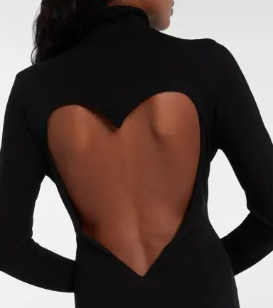Alaïa Alaïa Heart cutout jersey midi dress | Thumbnail 6