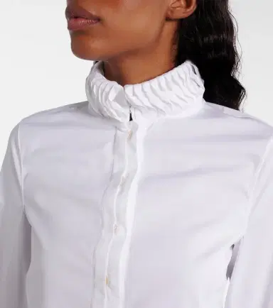Alaïa Alaïa Cropped cotton poplin shirt | Thumbnail 3