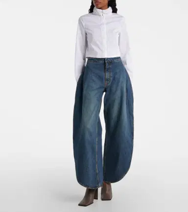 Alaïa Alaïa Cropped cotton poplin shirt | Thumbnail 5