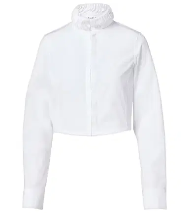 Alaïa Alaïa Cropped cotton poplin shirt | Thumbnail 1
