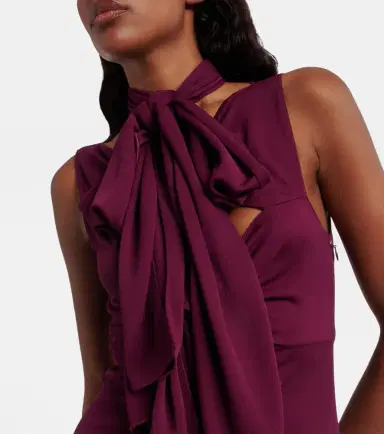 Alaïa Alaïa Bow-detail halterneck jersey gown | Thumbnail 5