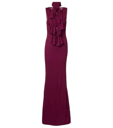 Alaïa Alaïa Bow-detail halterneck jersey gown | Thumbnail 1
