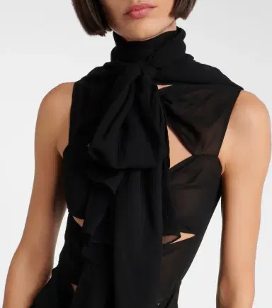 Alaïa Alaïa Cutout ruffled jersey gown | Thumbnail 3