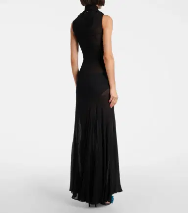 Alaïa Alaïa Cutout ruffled jersey gown | Thumbnail 4