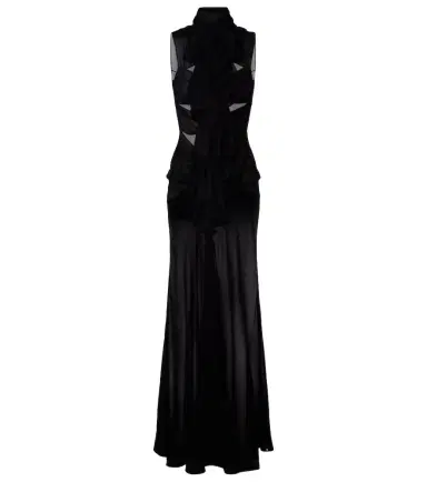 Alaïa Alaïa Cutout ruffled jersey gown | Thumbnail 1