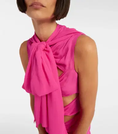 Alaïa Alaïa Cutout ruffled jersey gown | Thumbnail 3