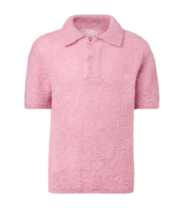 ERL Alpaca-blend polo sweater