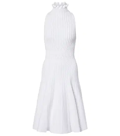 Alaïa Alaïa Ribbed-knit turtleneck midi dress | Thumbnail 1