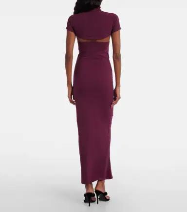 Alaïa Alaïa Second-Skin jersey midi dress | Thumbnail 5 Alaïa Alaïa Second-Skin jersey midi dress | Thumbnail 5