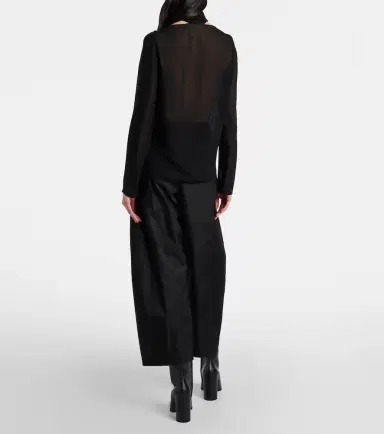 Alaïa Alaïa Sheer tie-neck blouse | Thumbnail 4