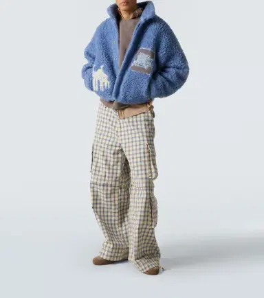 ERL Checked cotton cargo pants | Thumbnail 2