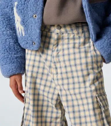 ERL Checked cotton cargo pants | Thumbnail 3