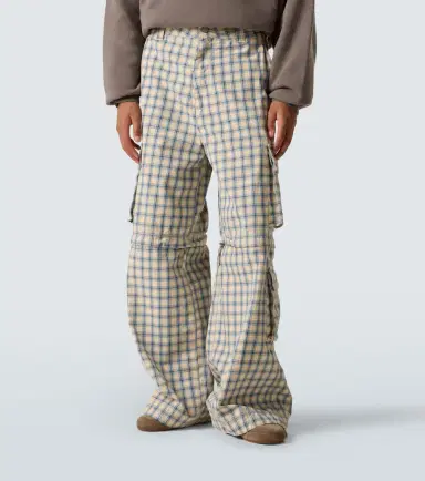 ERL Checked cotton cargo pants | Thumbnail 4