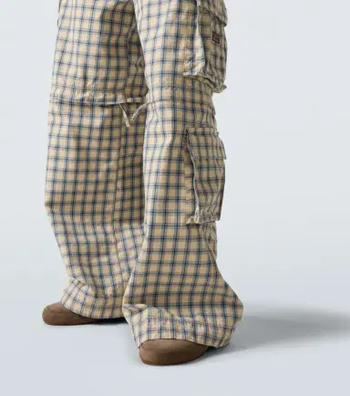 ERL Checked cotton cargo pants | Thumbnail 6