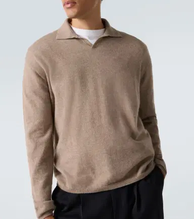 The Row Franz cashmere polo sweater | Thumbnail 4
