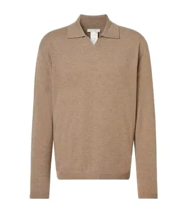 The Row Franz cashmere polo sweater | Thumbnail 1