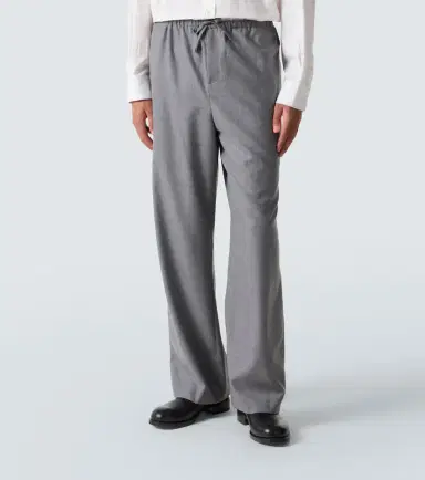The Row Xon virgin wool straight pants | Thumbnail 3