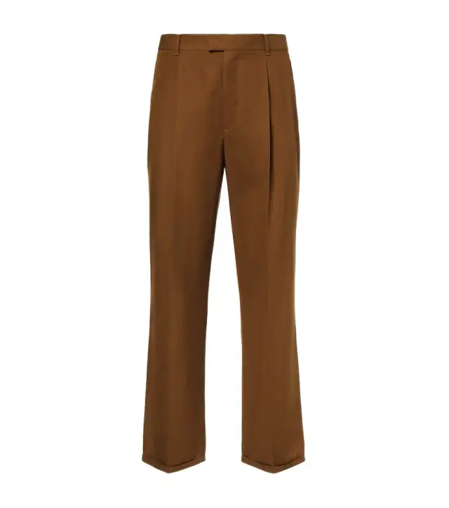 The Row Belamy cotton-blend gabardine straight pants