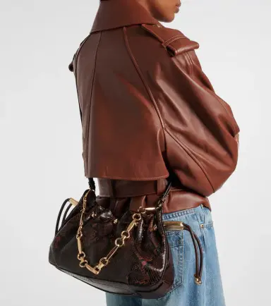 Zimmermann Halcyon snake-effect leather shoulder bag | Thumbnail 4 Zimmermann Halcyon snake-effect leather shoulder bag | Thumbnail 4