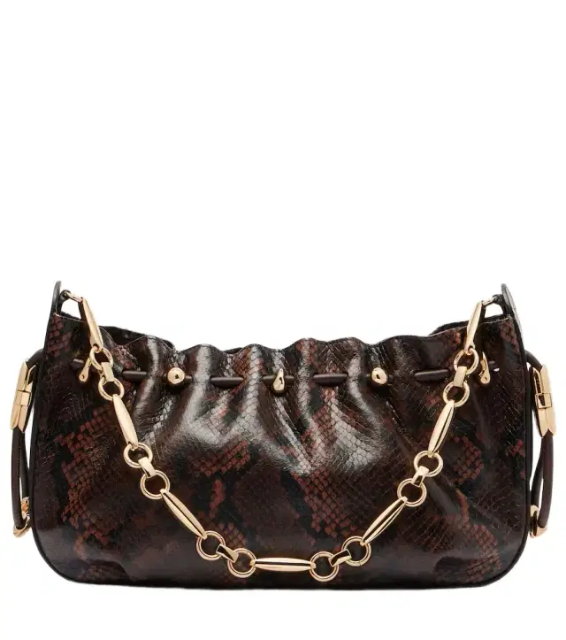 Zimmermann Halcyon snake-effect leather shoulder bag