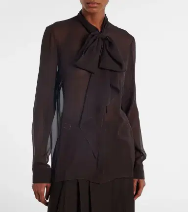 Gabriela Hearst Shildon tie-neck silk blouse | Thumbnail 5 Gabriela Hearst Shildon tie-neck silk blouse | Thumbnail 5