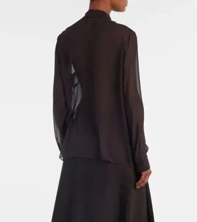Gabriela Hearst Shildon tie-neck silk blouse | Thumbnail 6 Gabriela Hearst Shildon tie-neck silk blouse | Thumbnail 6