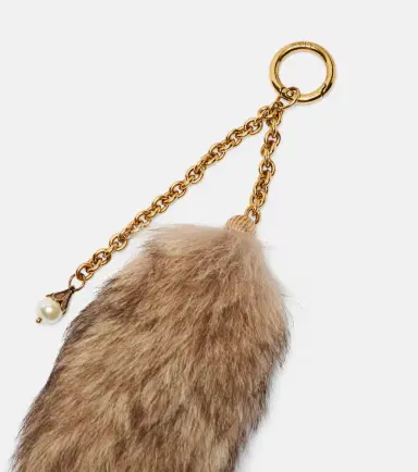 Chloe Chloé Treasure Tails shearling bag charm | Thumbnail 2