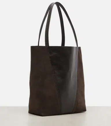Chloé Chloé Chloé Spin leather and suede tote bag | Thumbnail 3 Chloé Chloé Chloé Spin leather and suede tote bag | Thumbnail 3