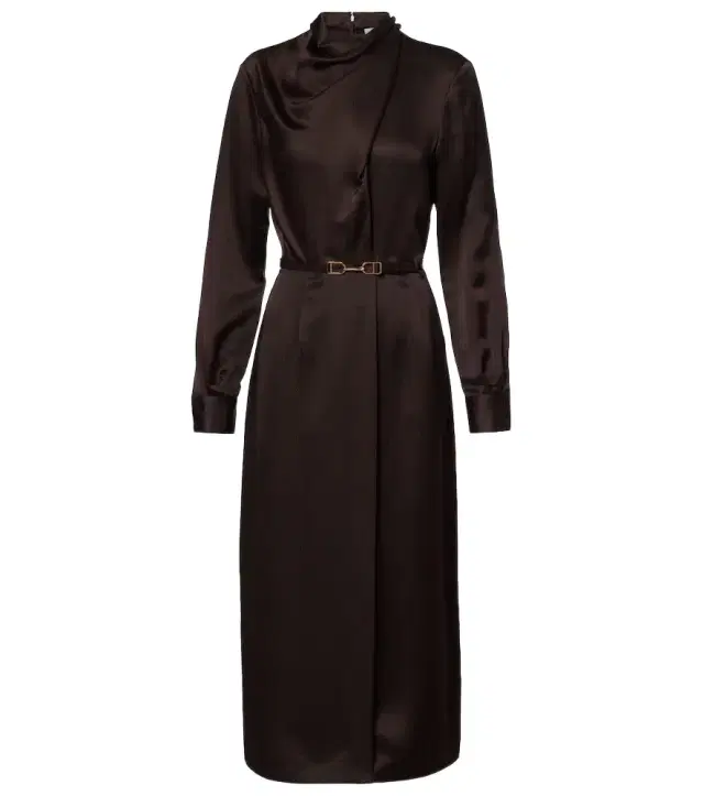 Gabriela Hearst Josef belted silk midi dress