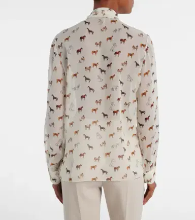 Gabriela Hearst Shildon tie-neck silk blouse | Thumbnail 2