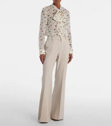 Gabriela Hearst Shildon tie-neck silk blouse | Thumbnail 3