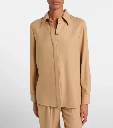 Gabriela Hearst Cruz cashmere and silk shirt | Thumbnail 3