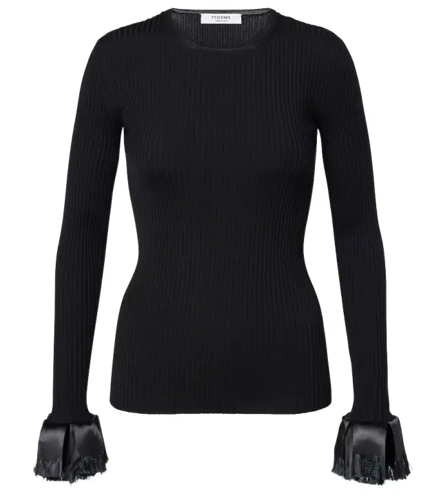 Nova ribbed-knit wool-blend sweater