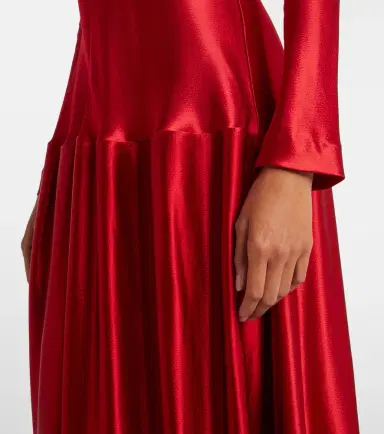 Fforme Mila satin maxi dress | Thumbnail 3