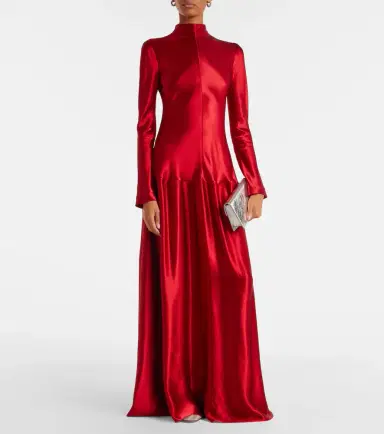 Fforme Mila satin maxi dress | Thumbnail 6