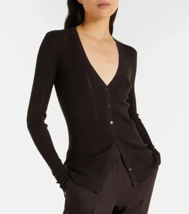 Gabriela Hearst Lillian rib-knitted wool cardigan | Thumbnail 4 Gabriela Hearst Lillian rib-knitted wool cardigan | Thumbnail 4