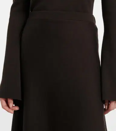 Gabriela Hearst Wool, silk, and cashmere midi skirt | Thumbnail 3