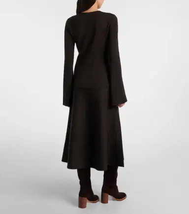 Gabriela Hearst Wool, silk, and cashmere midi skirt | Thumbnail 5