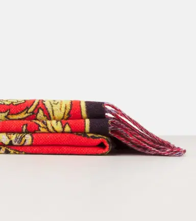 Versace Home Barocco printed wool blanket | Thumbnail 2