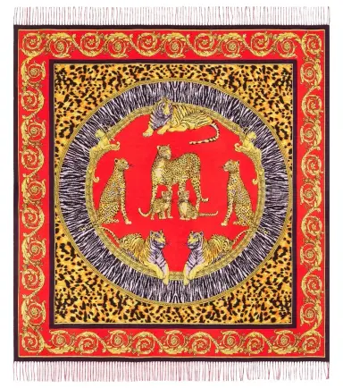 Versace Home Barocco printed wool blanket | Thumbnail 1
